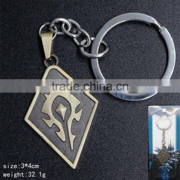 Popular Style Hot Game Pendant World Of Warcraft Anime Bronze Keychain