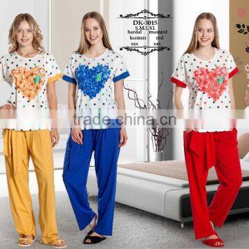 fancy cute summer season pyjama models for ladies 2016