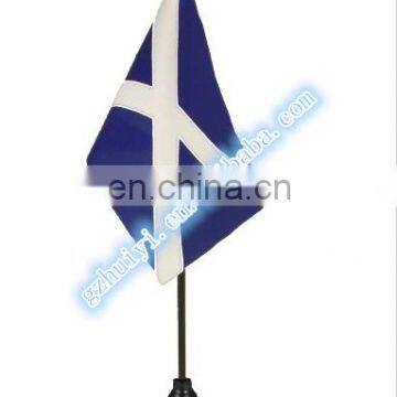 promotion desk or table flag with plastic stand