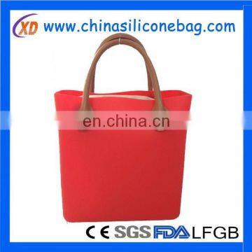New Arrival Beach Bag Silicone Tote Bag for Lady Leather Tote Bag Purse and Handbag photo-2