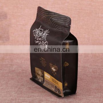 Plastic stand up flat bottom salt packaging window bag with zipper