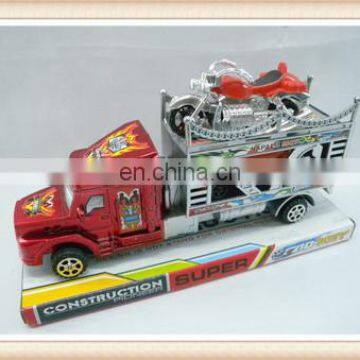 plastic friction drag head car toy, friction truck toy