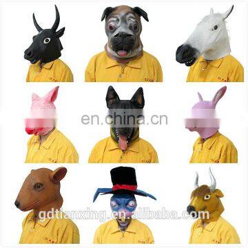 Fashion Funny Natural Klipdas Rabbit Party Colorful Latex Rubber Full Head Masks photo-6