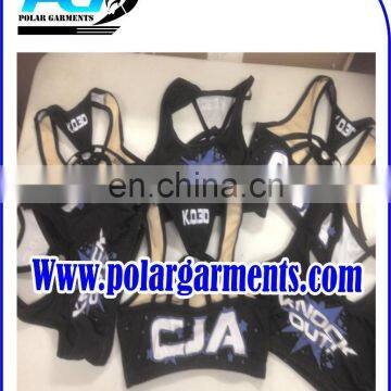 Women cheerleader bra