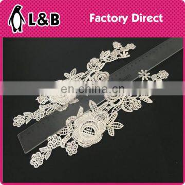 Customer Design Polyester Lace Patch for Pairs for Garment photo-3