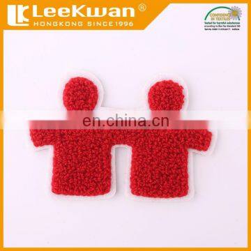 Custom chenille patches for kid's clothing, high quality chenille applique sneaker chenille patch