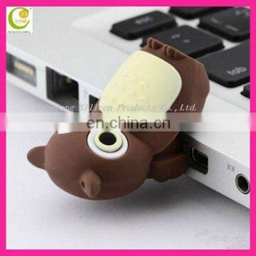 Top selling high quality usb flash drive cartoon & &soft pvc usb cover & silicone usb cases