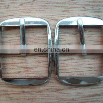 Nice quality shiny silver simple pin metal belt buckles for male