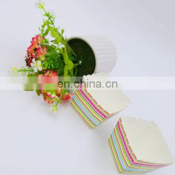 High quality square paper baking cups rectangular cups cake case