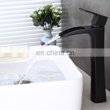 New design bathroom long black bathroom basin faucet