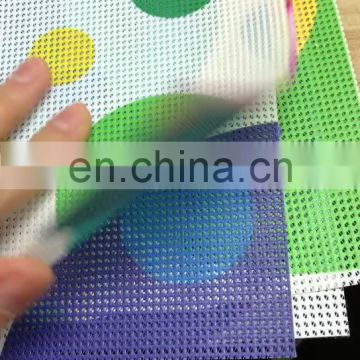 Outdoor 100% Polyester Printable Pvc Coated Mesh Fence lining Fabric for Printing