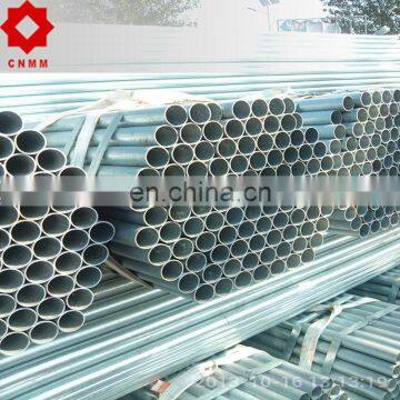 galvanized steel pipe size dimensions test tube threaded on both ends