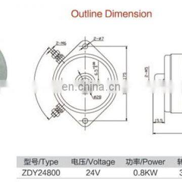 Бренд Jinle 24v 800w гидравлический DC-мотор для погрузчика photo-3