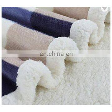 100% Polyester Sherpa Flannel Blanket Two Sides Brushed Cozy Fleece Throw photo-4