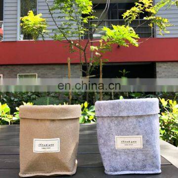 Small Felt Plant Holder Basket bag for little plant