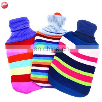 Baby Hot Water Bottle/Bs Quality Rubber Hot Water Bottle With Knit Stripe Cover