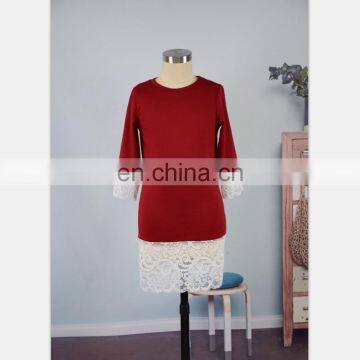 2019 New Red Lace Dress Family Look Mother and Daughter Matching Dresses for Mommy and me (this Link for WOMAN) photo-4