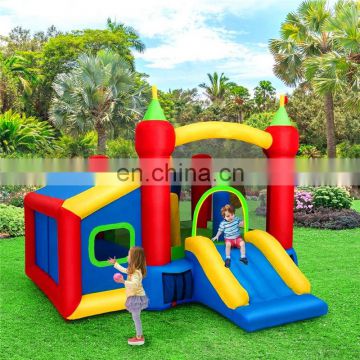 Simple Low Price Nylon Fabric  Inflatable Bouncy House  Small Jumping Castle With Blower Prices For Kids