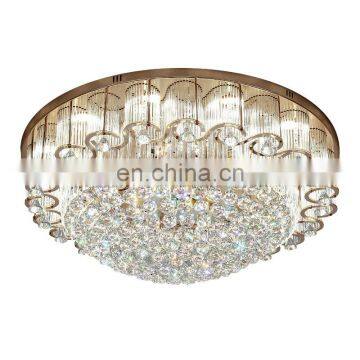 LED Crystal Ceiling Lights Modern Round Design Living Room Bedroom Hotel Lobby Suspended Ceiling Lighting photo-4