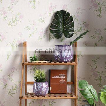 Unique gift item custom logo indoor outdoor decorative clay succulent pots vintage purple flower pots for home decor