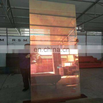 color laminated glass with colorful laser film