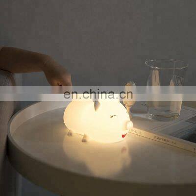 New LED light silicone table lamp kids bedside night light