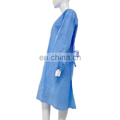 New arrival disposable certified medical pp pe non-woven isolation washable surgical gowns 40g pe coated for protective use