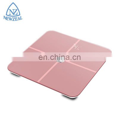 Well Priced 150KG Household Rectangle Baby Body Fat Display Pink Blue Tooth Scale