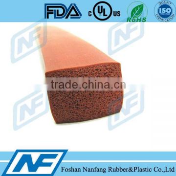 red or white color soft sponge rubber square gasket