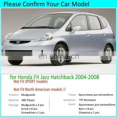 4PCS for Honda Fit Jazz Hatchback 2004 2005 2006 2007 2008 Mudguards Mudflaps Fender Mud Flap Splash Guards Protect Accessories photo-2