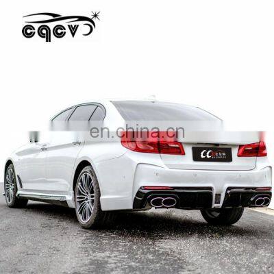 Plastic Good Fitment WD Body Kit for BMW 5 Series G30 38 Front Rear Bumper Side Skirts Led Light photo-4