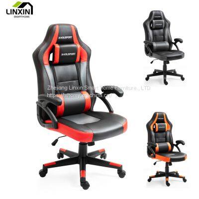 Wholesale PC Computer Leather Swivel Home Office Massage Desk Chairs Ergonomic with Lumbar Support and Headrest Manufacture