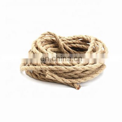 2x0.75mm Hemp Rope Wire Retro DIY Braided Fabric Electrical Wires Cable For DIY Pendant lights