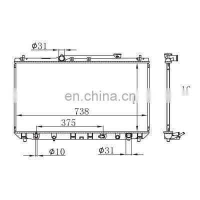 Auto Water Engine Cooling System Car Radiator Wholesale 16400-7A300 For Toyota Radiator photo-4