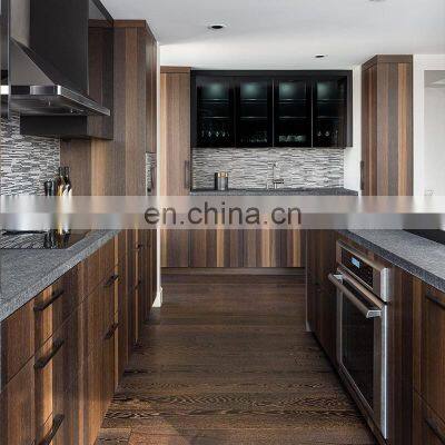 Openness Classic Timeless Warmth Smoked Wood Texture Finish Contemporary Kitchen Cabinets photo-2