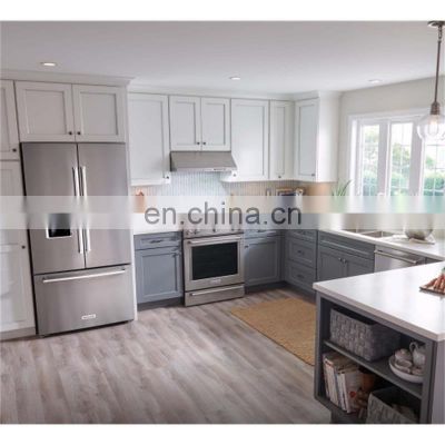 North American Customized Kitchen Pantry Furniture Classic Cherry Wood Kitchen Cabinets