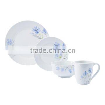 16 pcs porcelain dinner set ceramic christmas dinnerware set with charge plate and rice bowl porcelain dinner set with coup sh