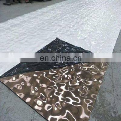 4ftx8ft Ss 304 Серебряный цвет, внешний вид океана, водяные волны, трехмерная панель для стен, декоративный лист из нержавеющей стали