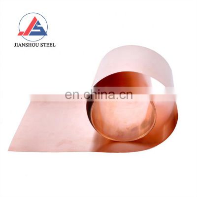 Customized Width Nickel Plated Copper Coil Strip ASTM C51900 C51000 C52100 0.5mm Thick Beryllium Copper Strip