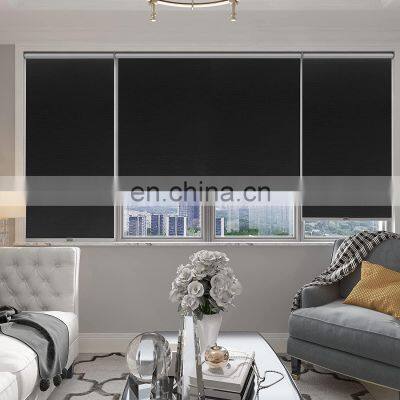 Smart Wifi Motor Blackout Electric Automatic Remote Control Roller Blinds Waterproof Customized Ready Made Finished Blinds