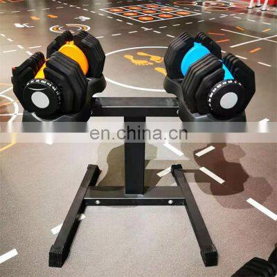Adjustable Dumbbell Set 25KG Metal Customized Weightlifting Workout Blue Orange Blue Colorful Adjustable Dumbbell photo-3