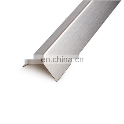 Hot rolled aisi 201 301 304 304l 316 316L 310s 309s 321 unequal stainless steel angle bar