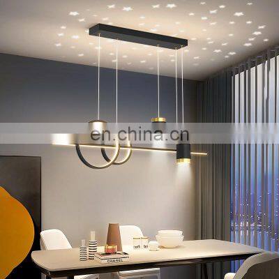 Nordic LED Pendant Light Dining Room Lamp Creative Decor Table Chandelier Multi-mode Hanging Lighting