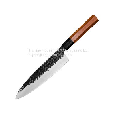 8 Inch Japanese Chef Knife with Octagonal Handle Forge 9CR18 Stainless Steel Chopping Cleaver Slicing Master Kitchen Knife