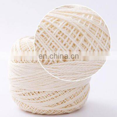 Wholesale DIY 100% Cotton Lace Yarn #3 with 0.3MM Thickness for Knitting Baby Garments