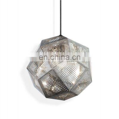 Stainless Steel Etch Metal Mesh Lamp Protection Cover For Decoration