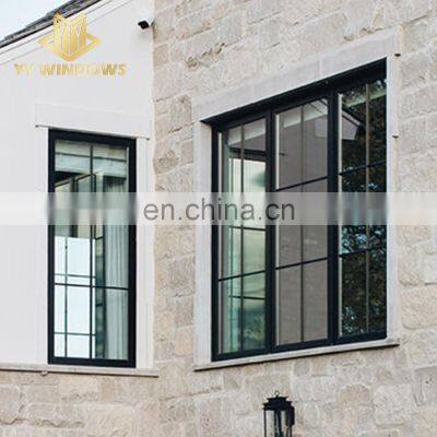 Florida hurricane proof impact laminated insulation glass aluminum storm casement windows