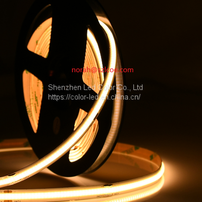 Cob Led Strip Flexible High Brightness White Warm/cold White Light-spot High Density COB Super Bright Ra90 24v photo-5