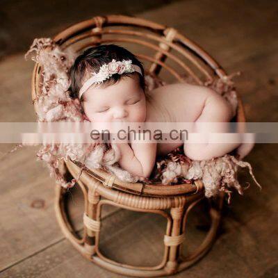 New Style Children's Vintage Rattan Papasan, furniture newborn frames wicker photography Vietnam Manufacturer Cheap Wholesale