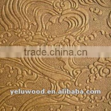 Embossed hardboard